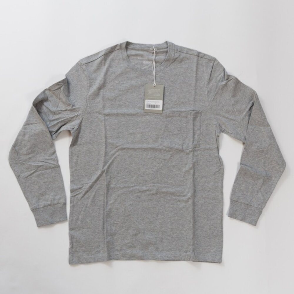 Everlane Men's Long Sleeve Gray T-Shirt